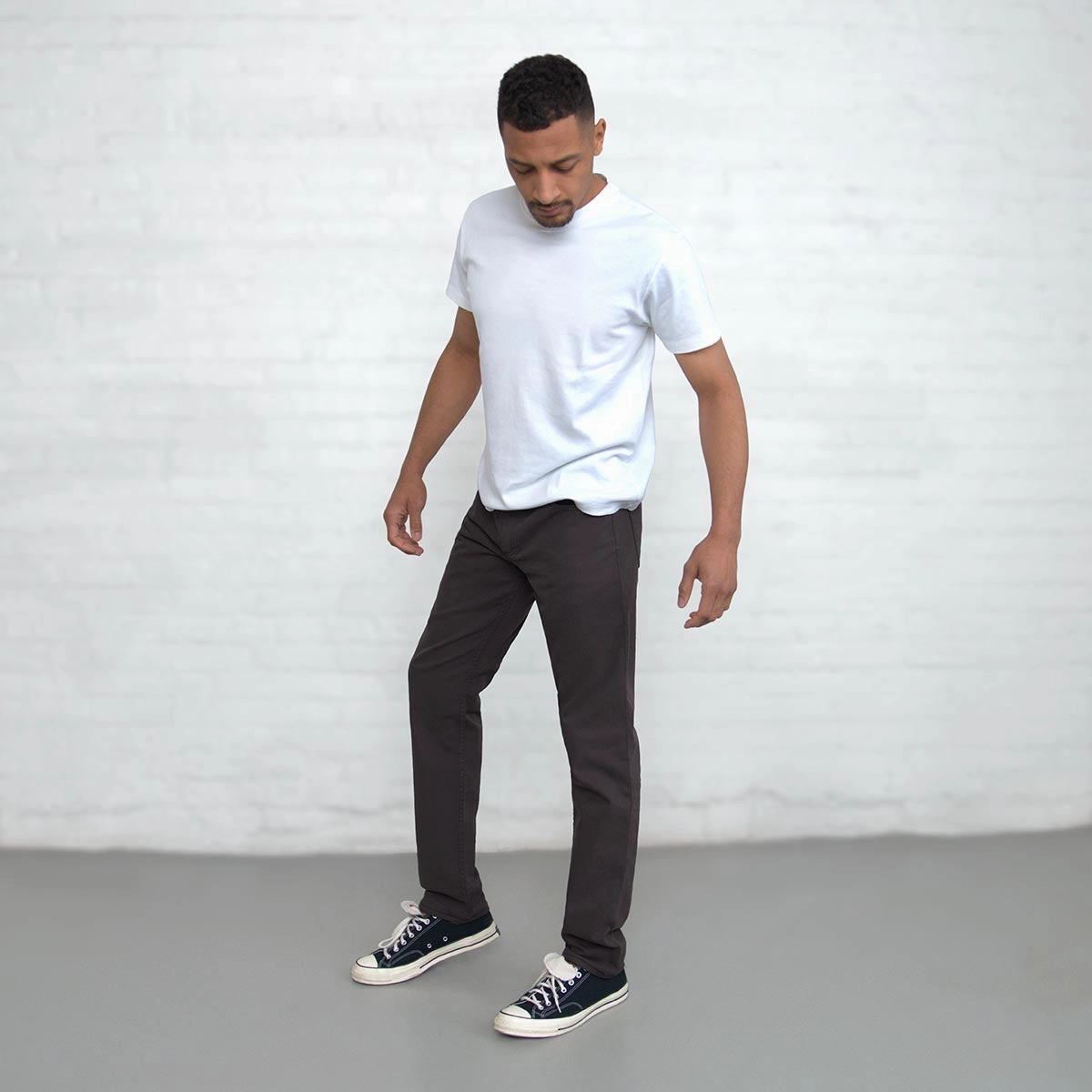 100% Cotton Tailored Fit Espresso