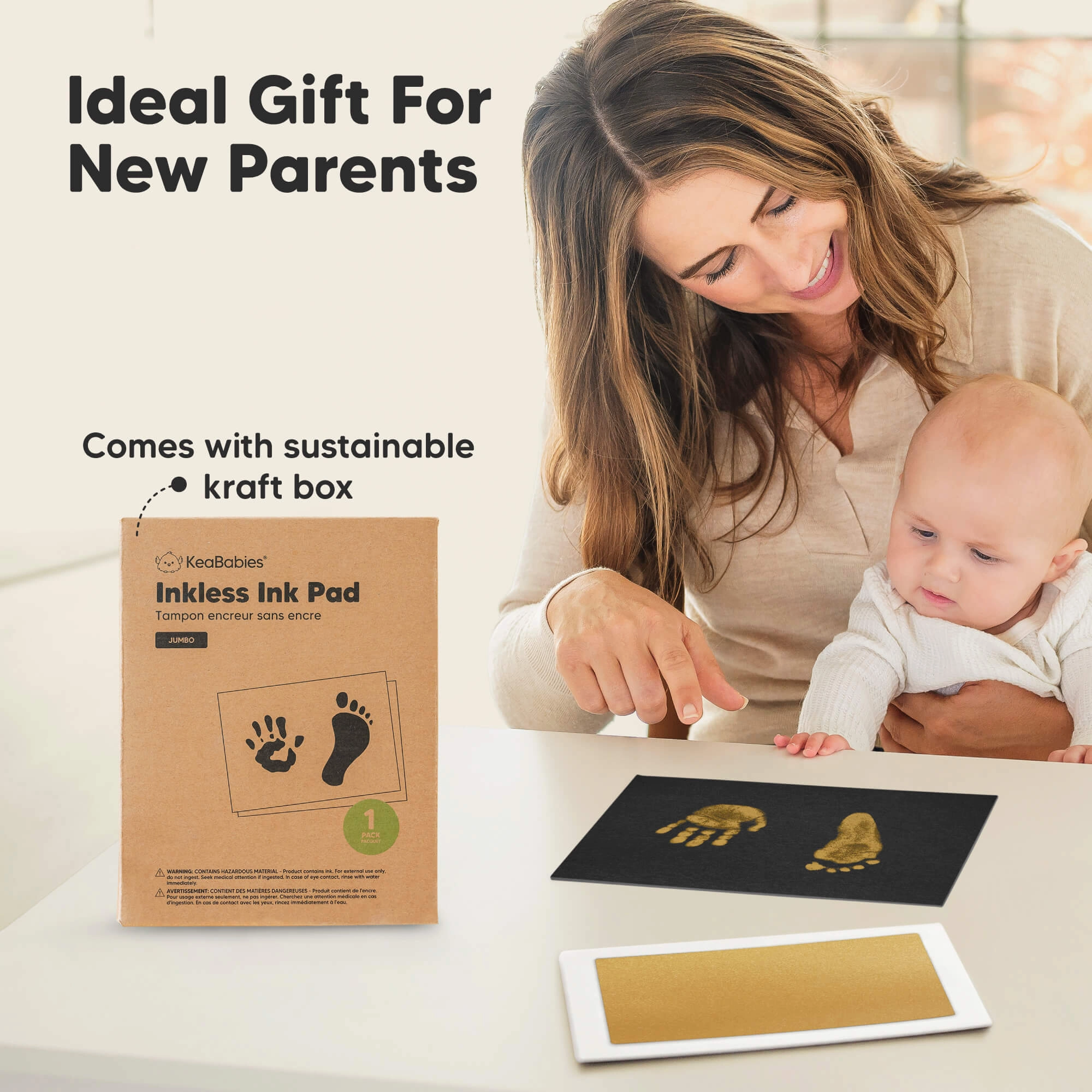 1-Pack Inkless Ink Pad (Gold)