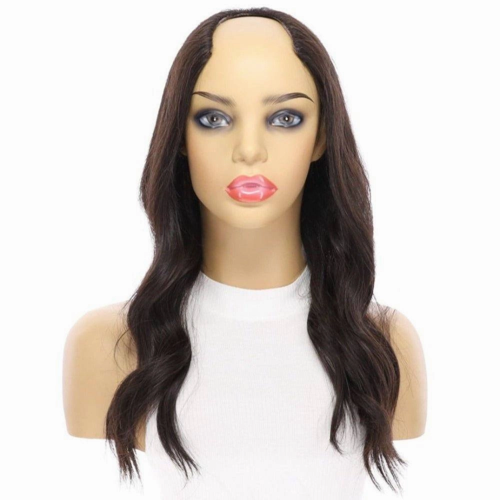 20" U-Shape Wig Soft Black