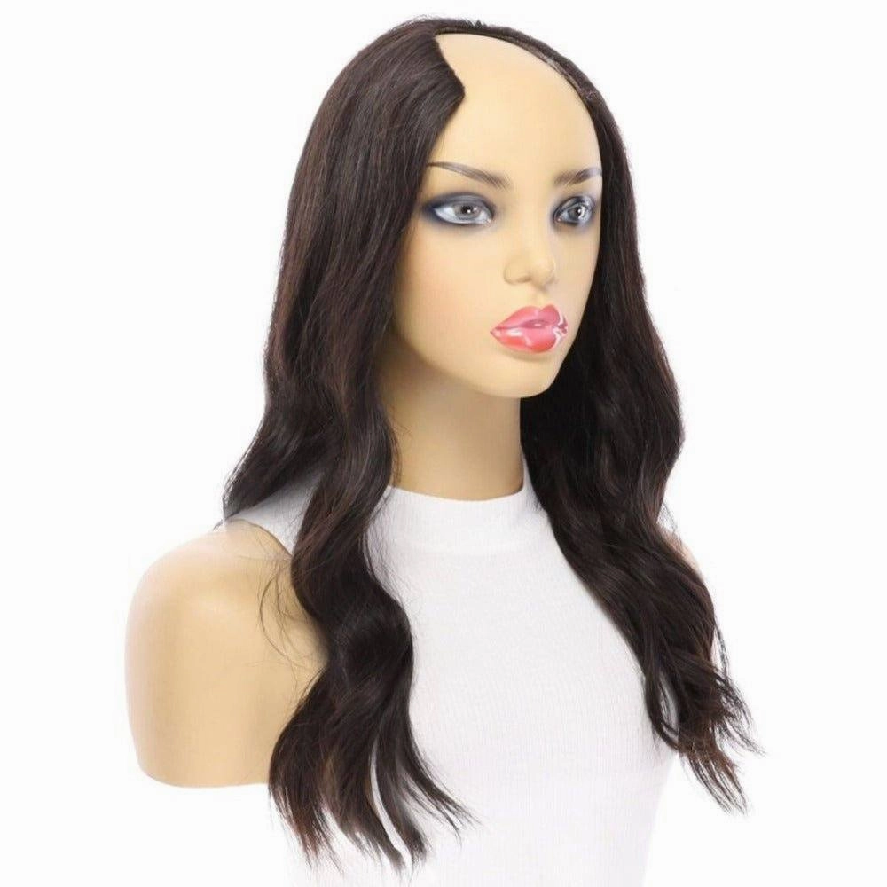 20" U-Shape Wig Soft Black