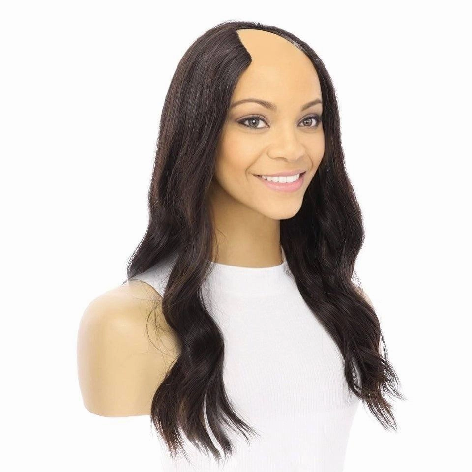 20" U-Shape Wig Soft Black