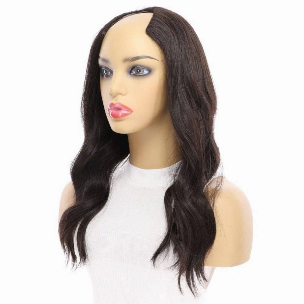 20" U-Shape Wig Soft Black