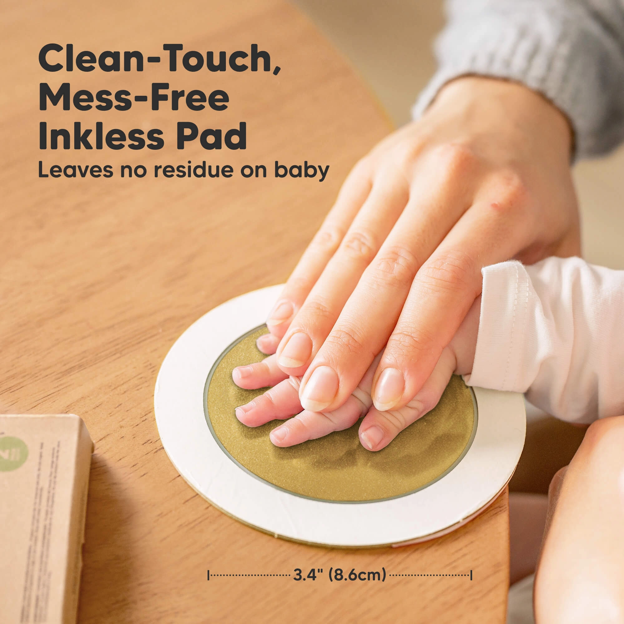 2-Pack Round Inkless Ink Pads (Gold)