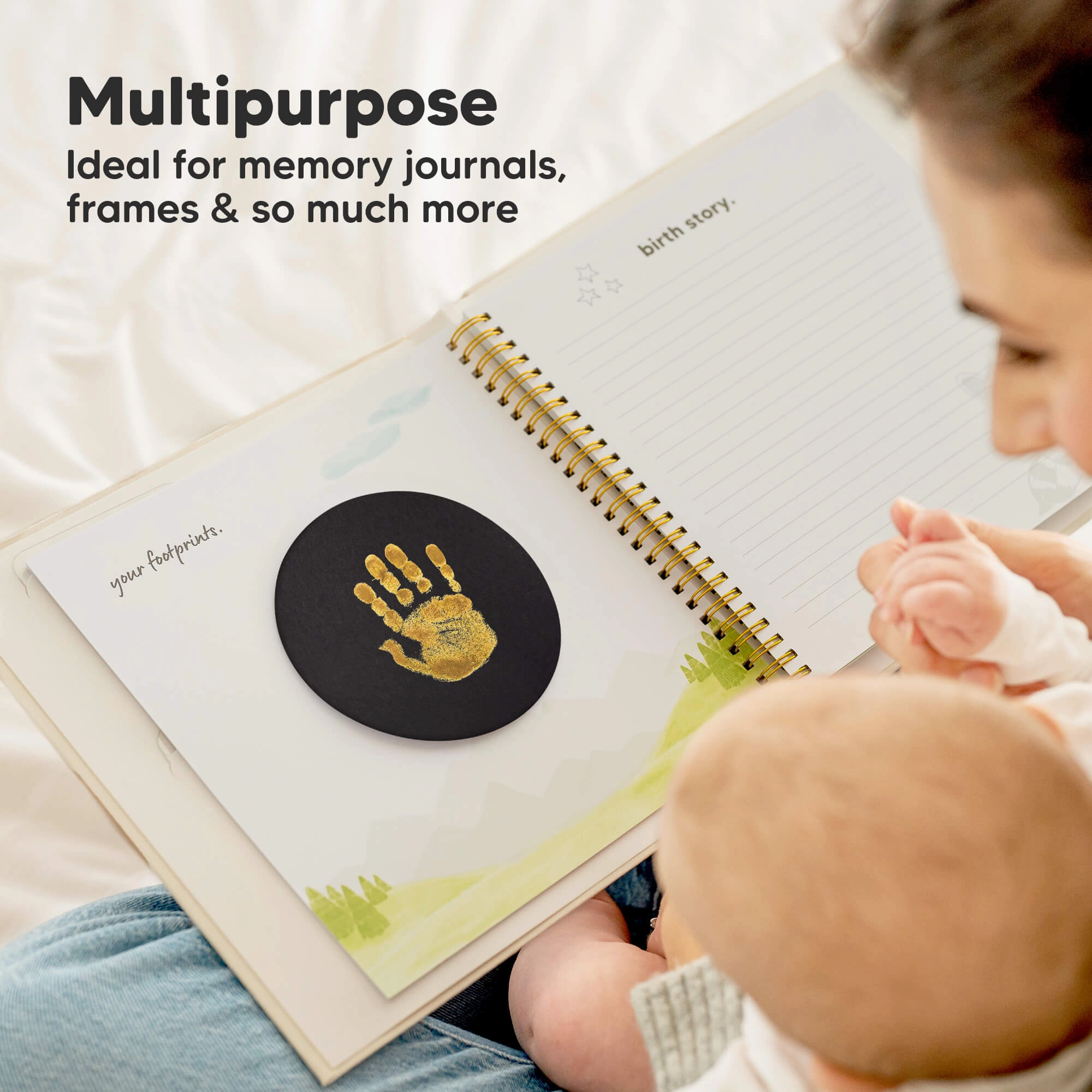 2-Pack Round Inkless Ink Pads (Gold)