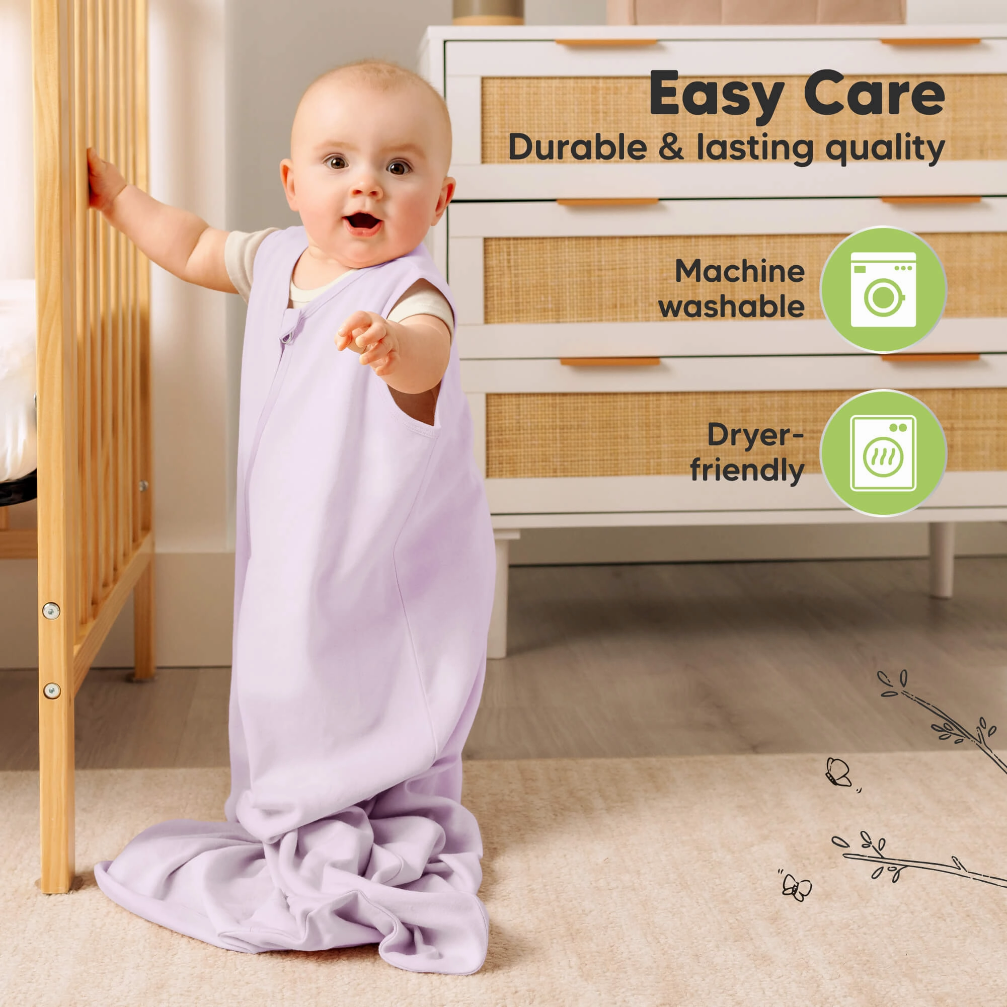 2-Pack Snooze Sleep Sacks (Lilac)