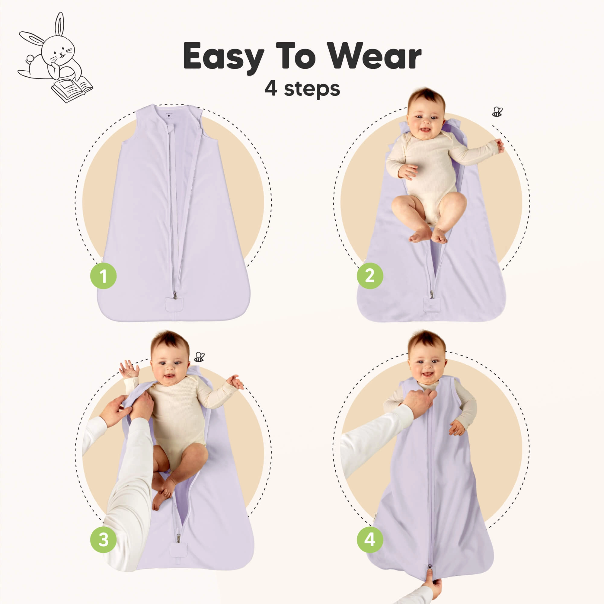 2-Pack Snooze Sleep Sacks (Lilac)