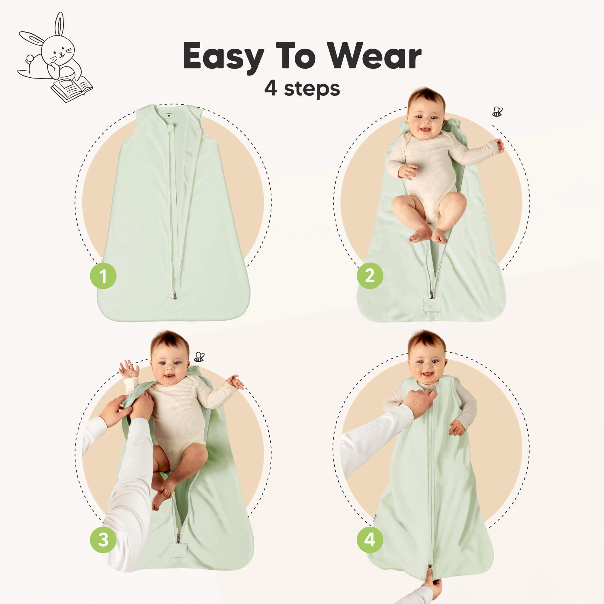 2-Pack Snooze Sleep Sacks (Wildflowers)