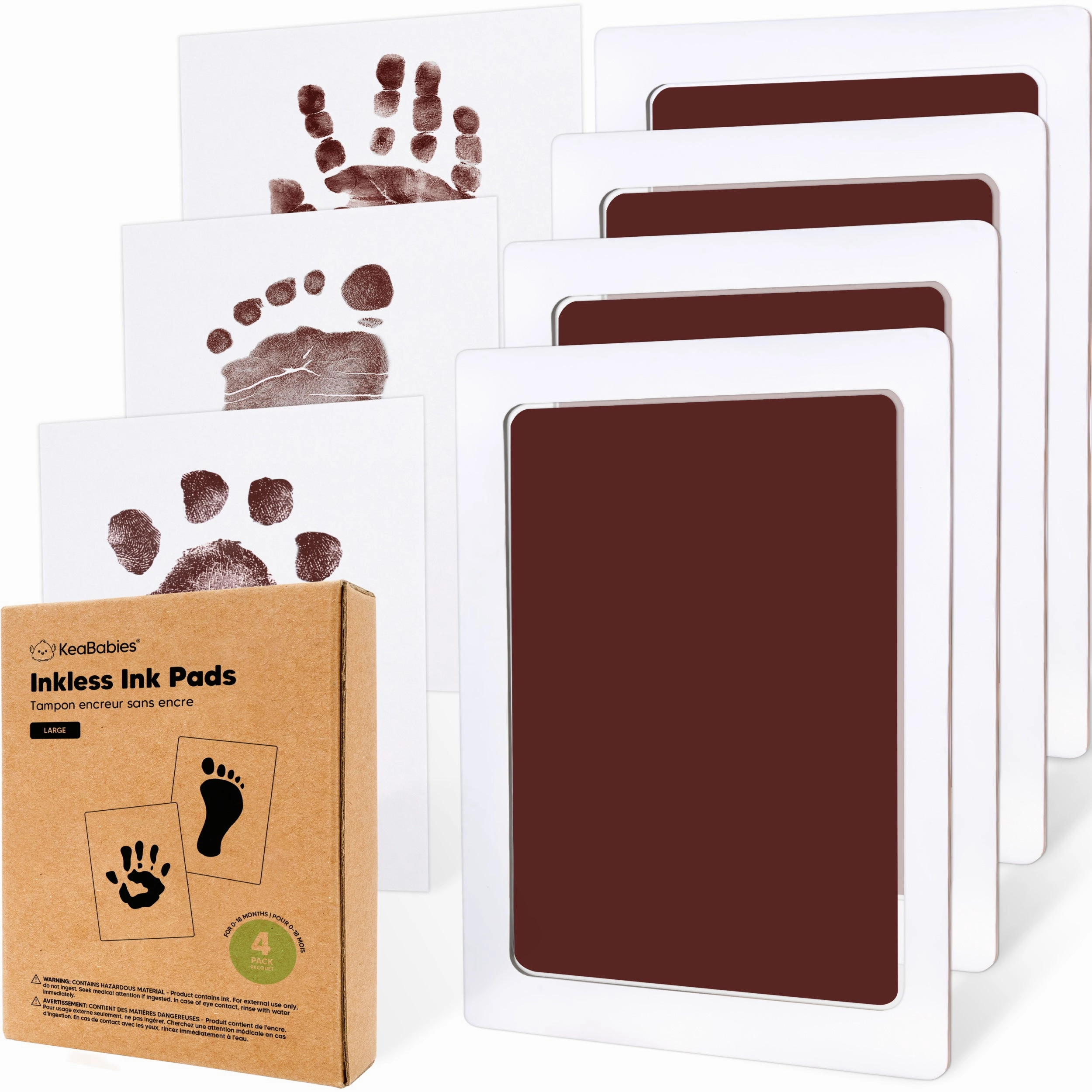 4-Pack Inkless Ink Pads (Auburn)