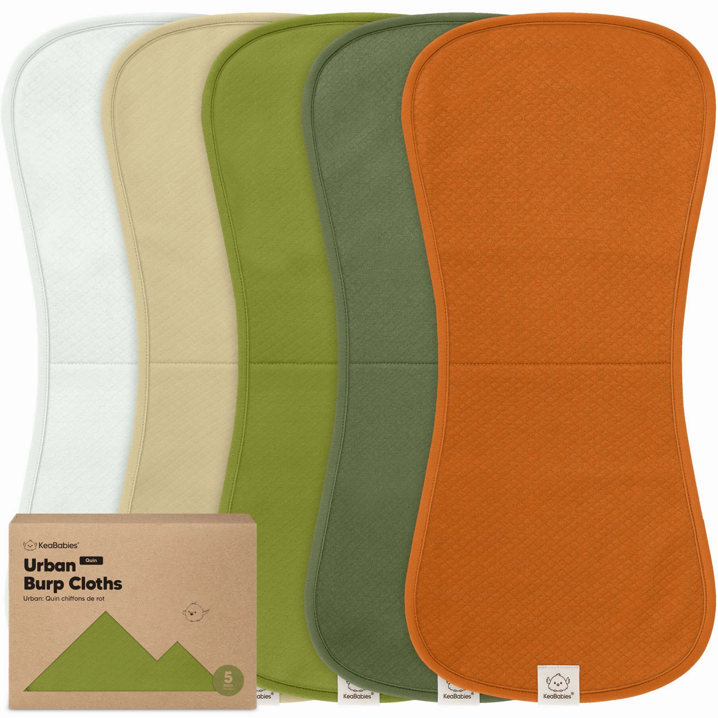 5-Pack Urban Quin Burp Cloths