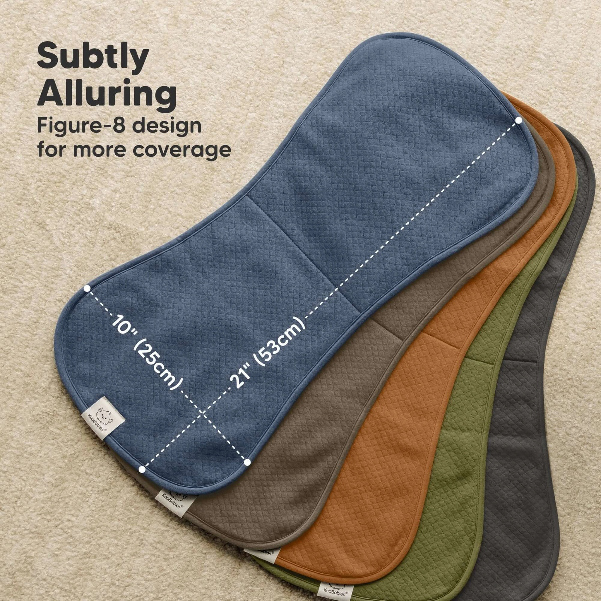 5-Pack Urban Quin Burp Cloths (Basic)