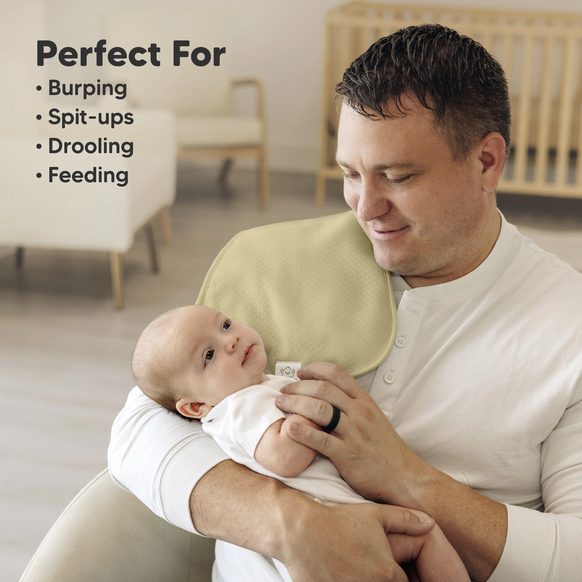 5-Pack Urban Quin Burp Cloths (Sahara)