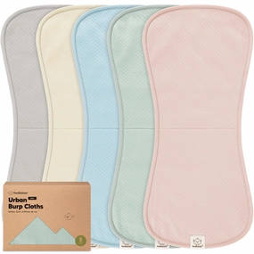 5-Pack Urban Quin Burp Cloths