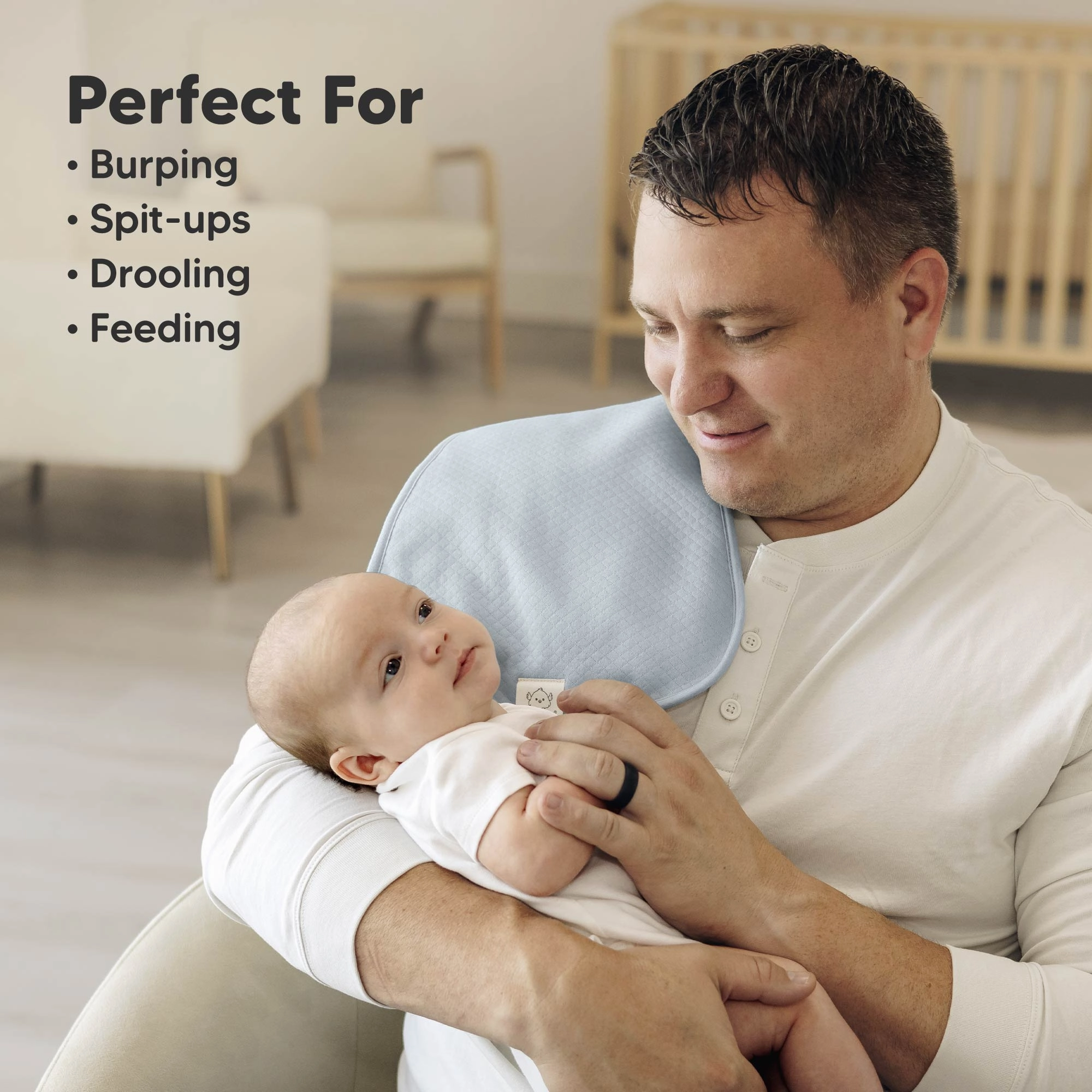 5-Pack Urban Quin Burp Cloths