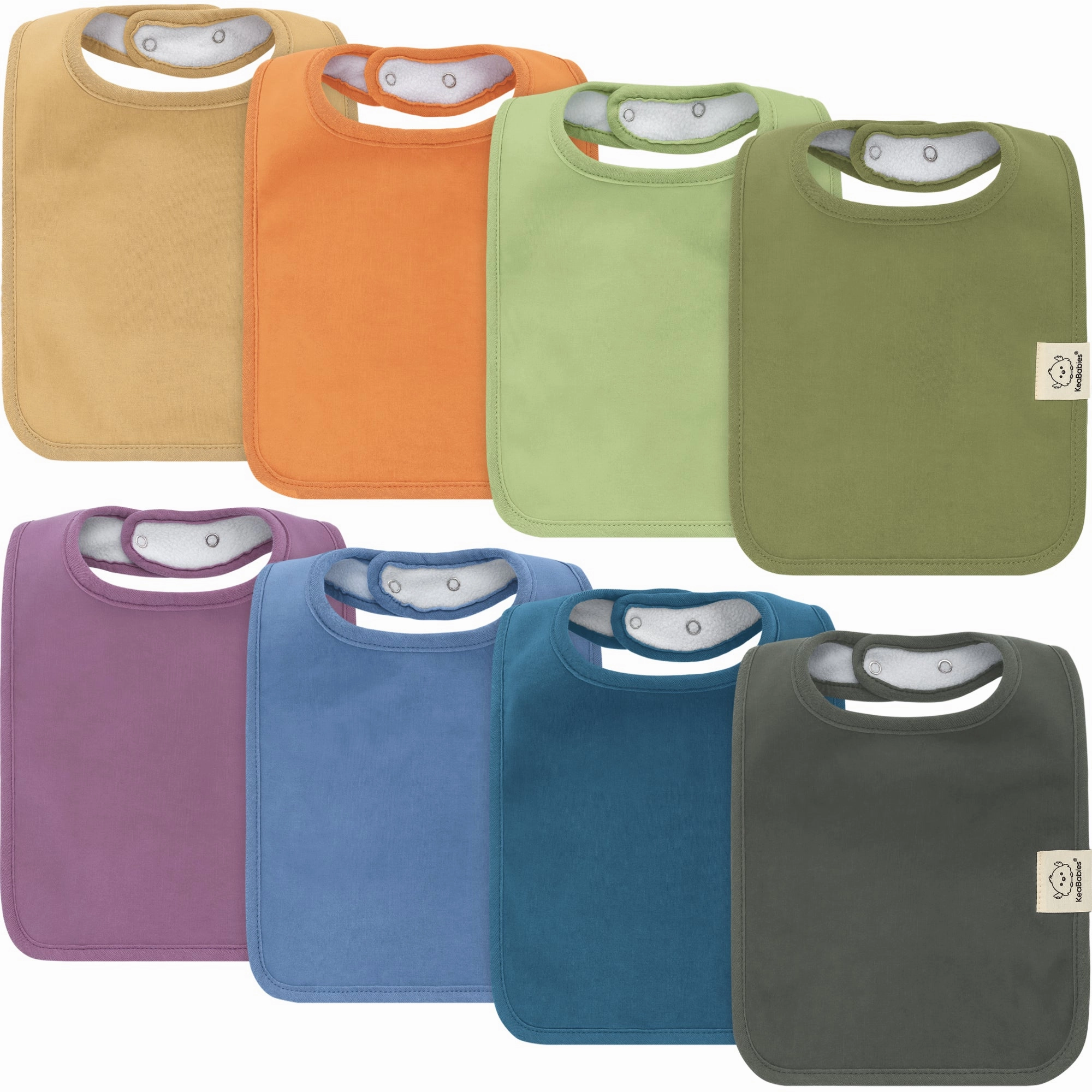 8-Pack Coast Drool Bibs