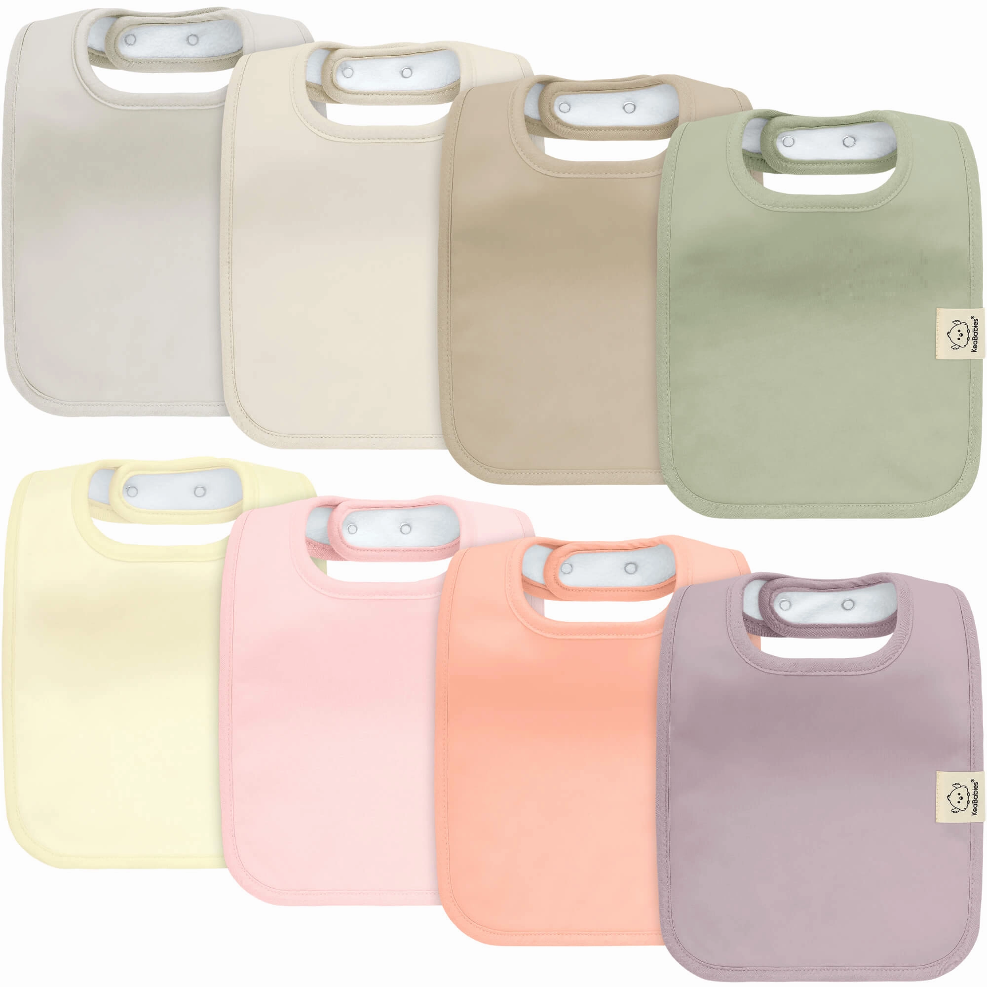 8-Pack Coast Drool Bibs