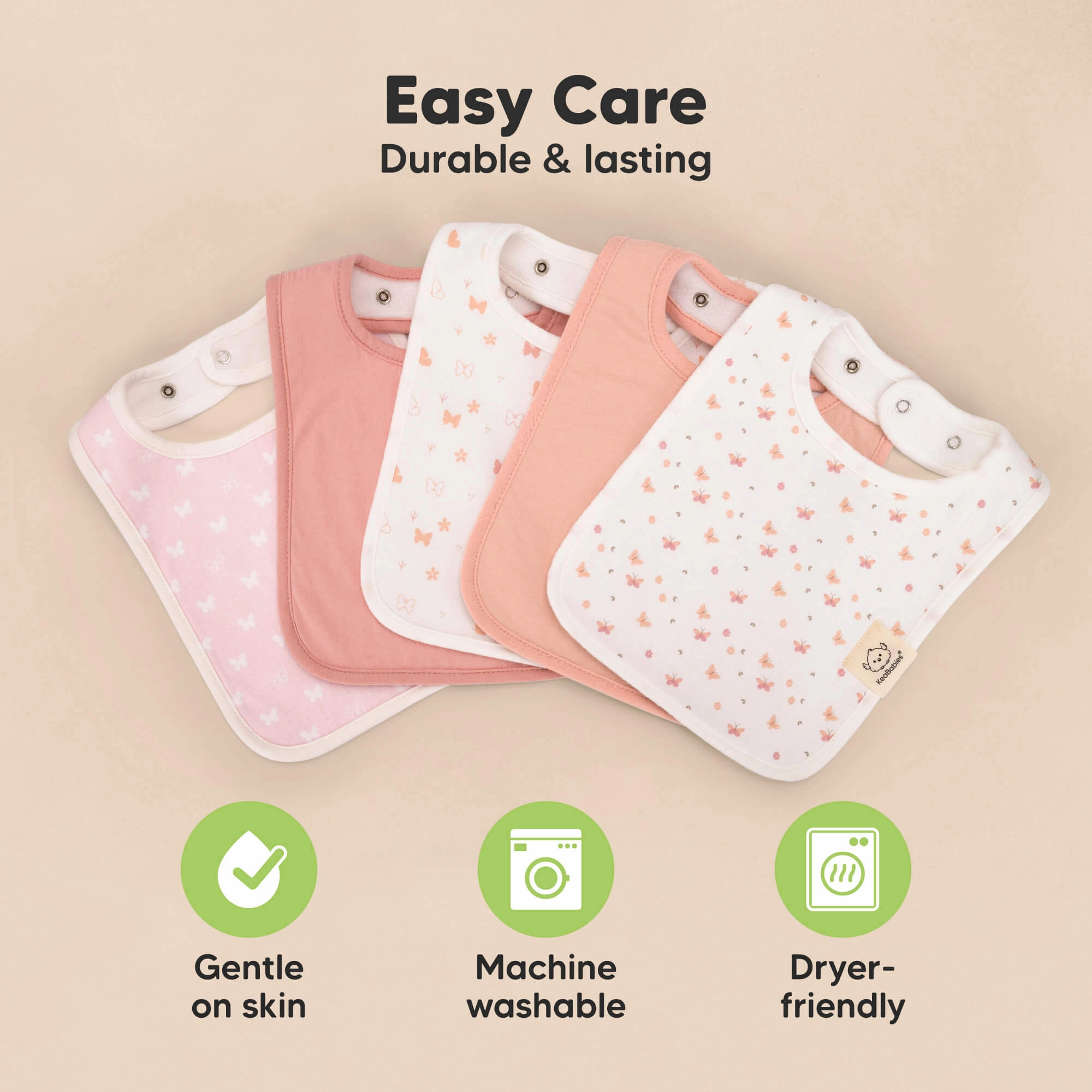 8-Pack Coast Drool Bibs (Sweet Charm)