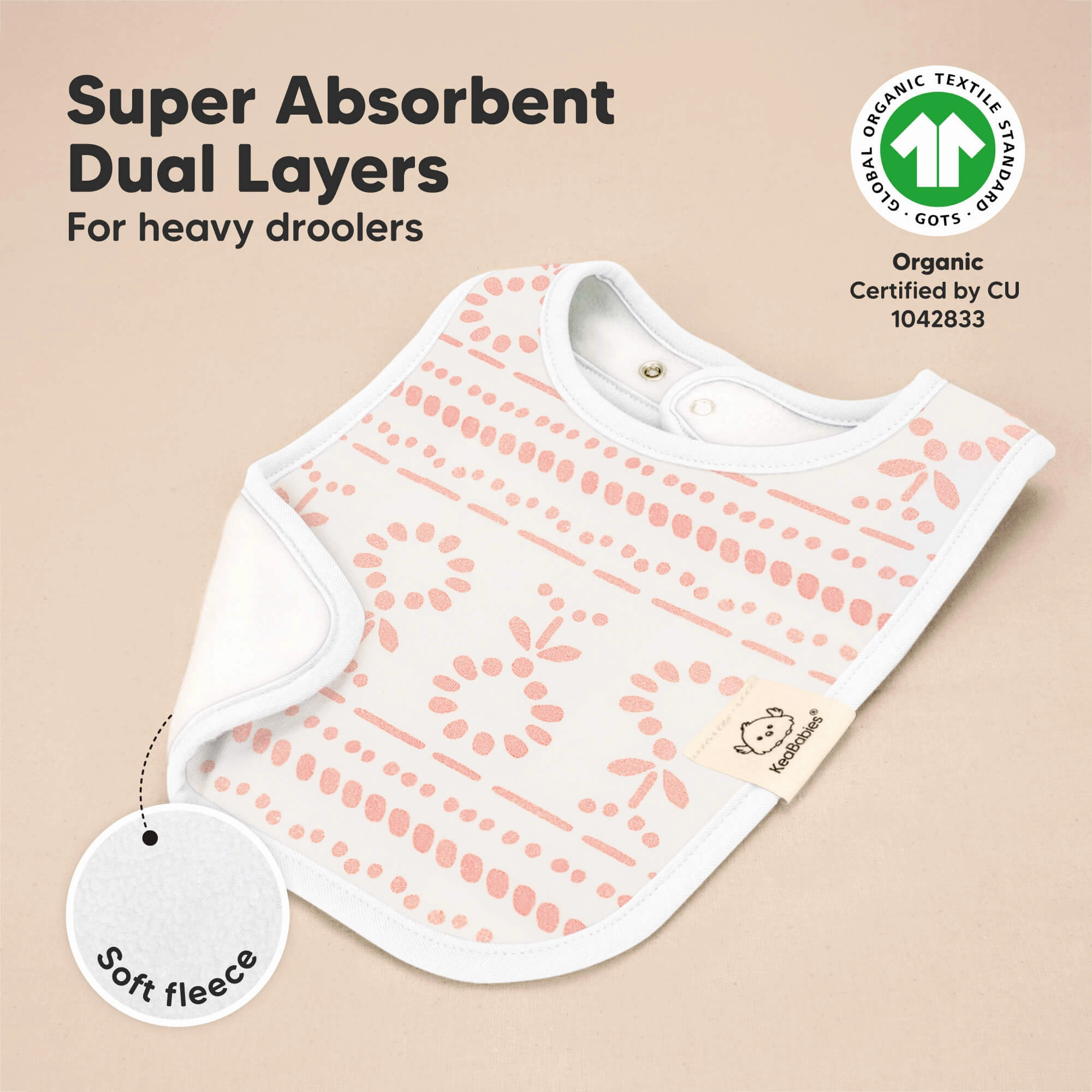 8-Pack Coast Drool Bibs (Sweet Charm)
