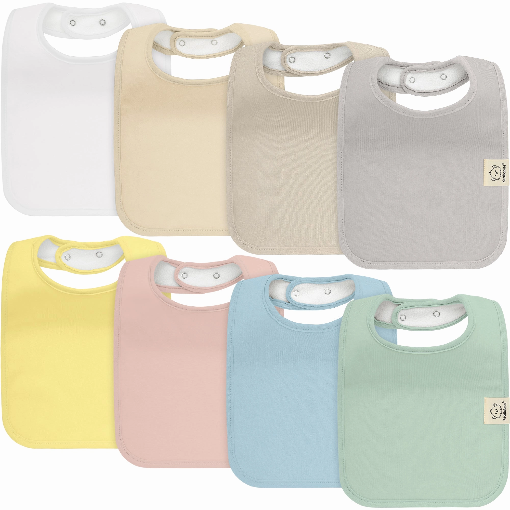 8-Pack Coast Drool Bibs
