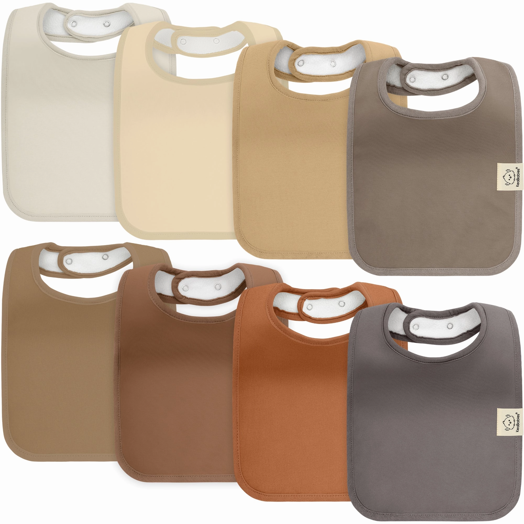 8-Pack Coast Drool Bibs