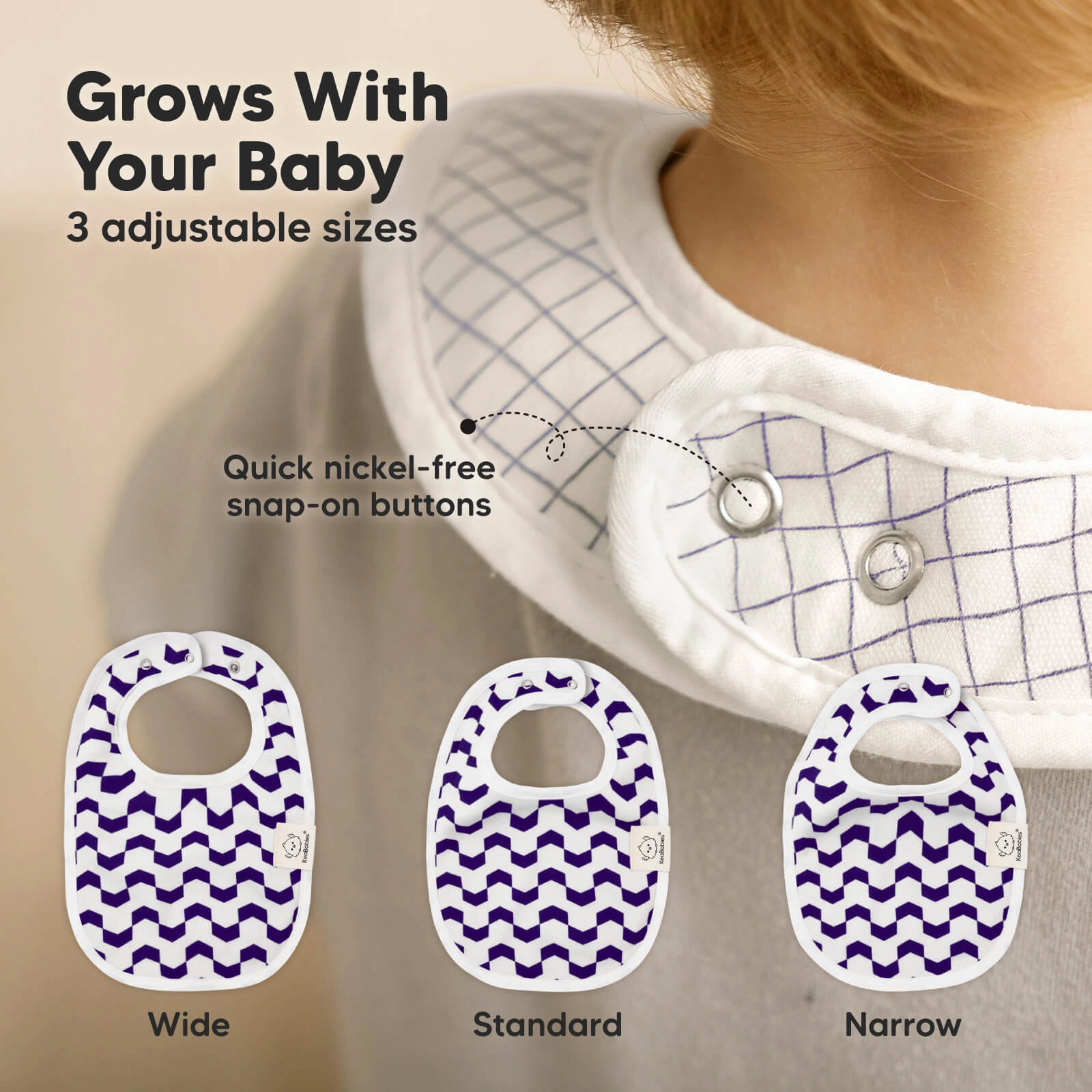 8-Pack Urban Drool Bibs (Azure)