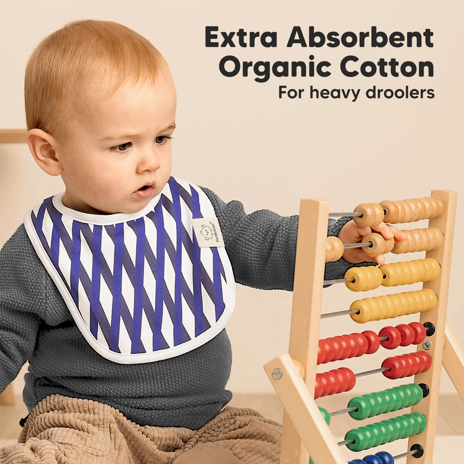 8-Pack Urban Drool Bibs (Azure)