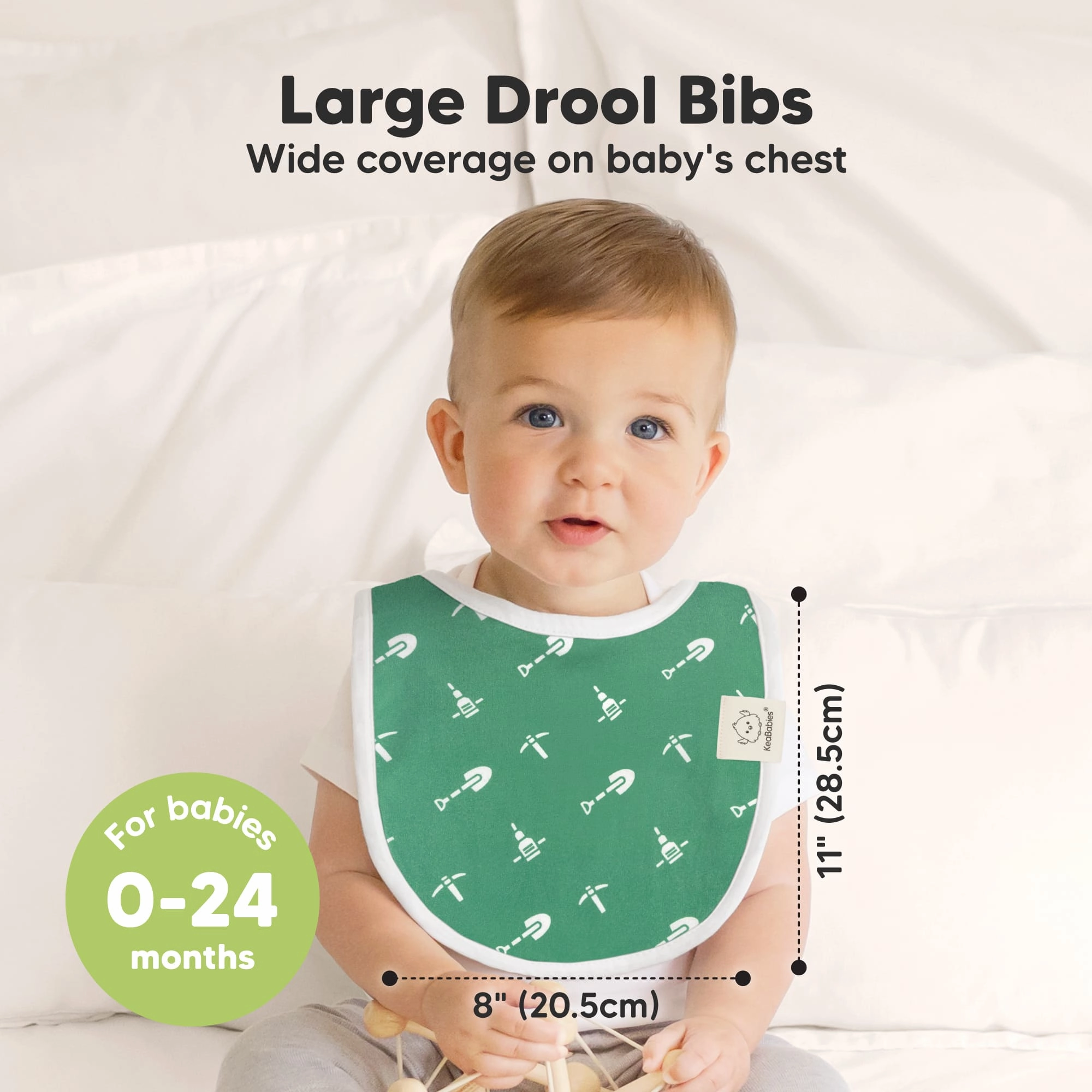 8-Pack Urban Drool Bibs (Builders)