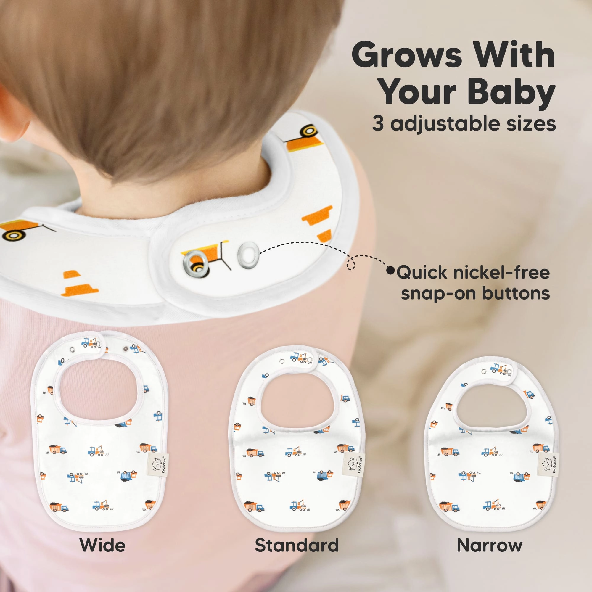 8-Pack Urban Drool Bibs (Builders)