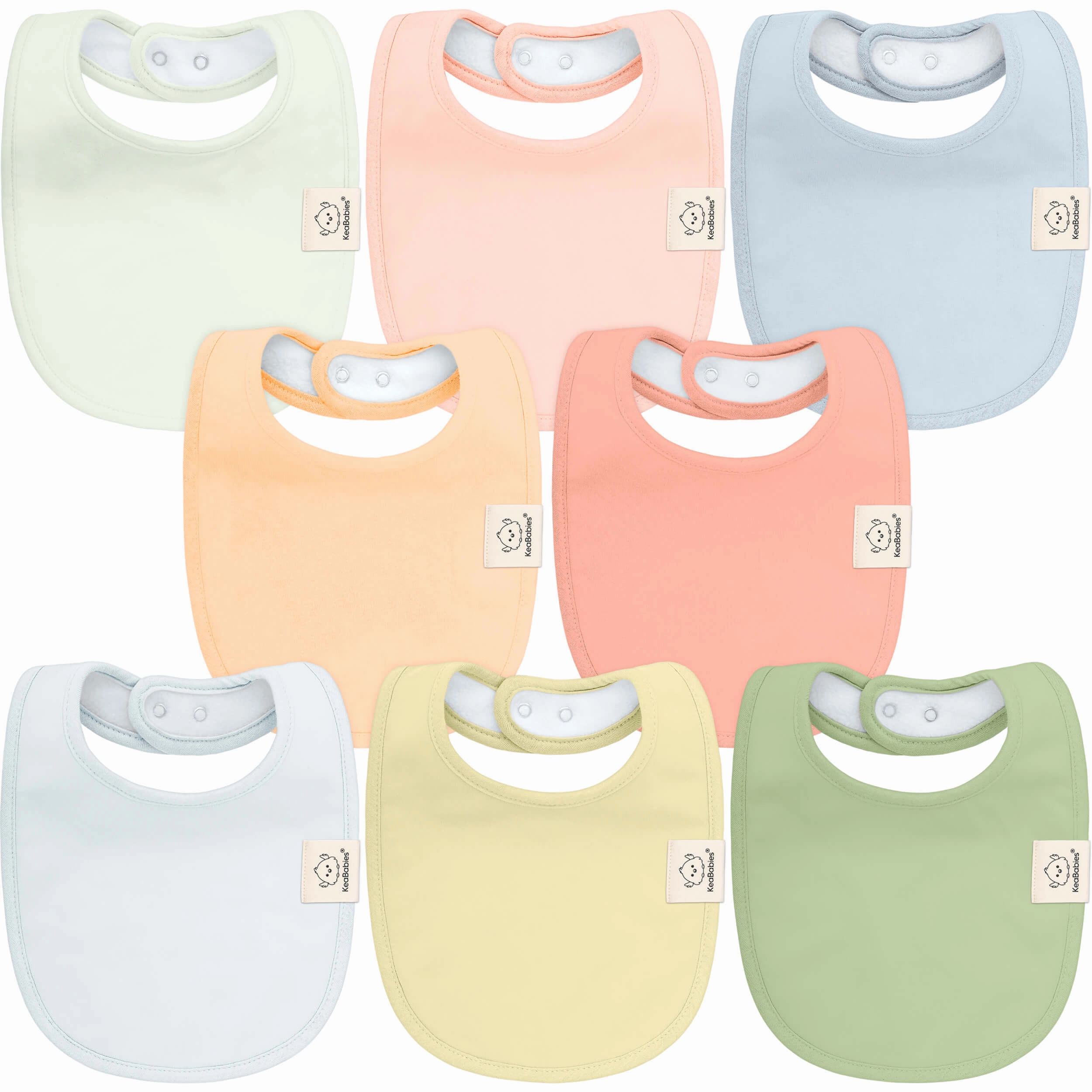 8-Pack Urban Drool Bibs (Dew)