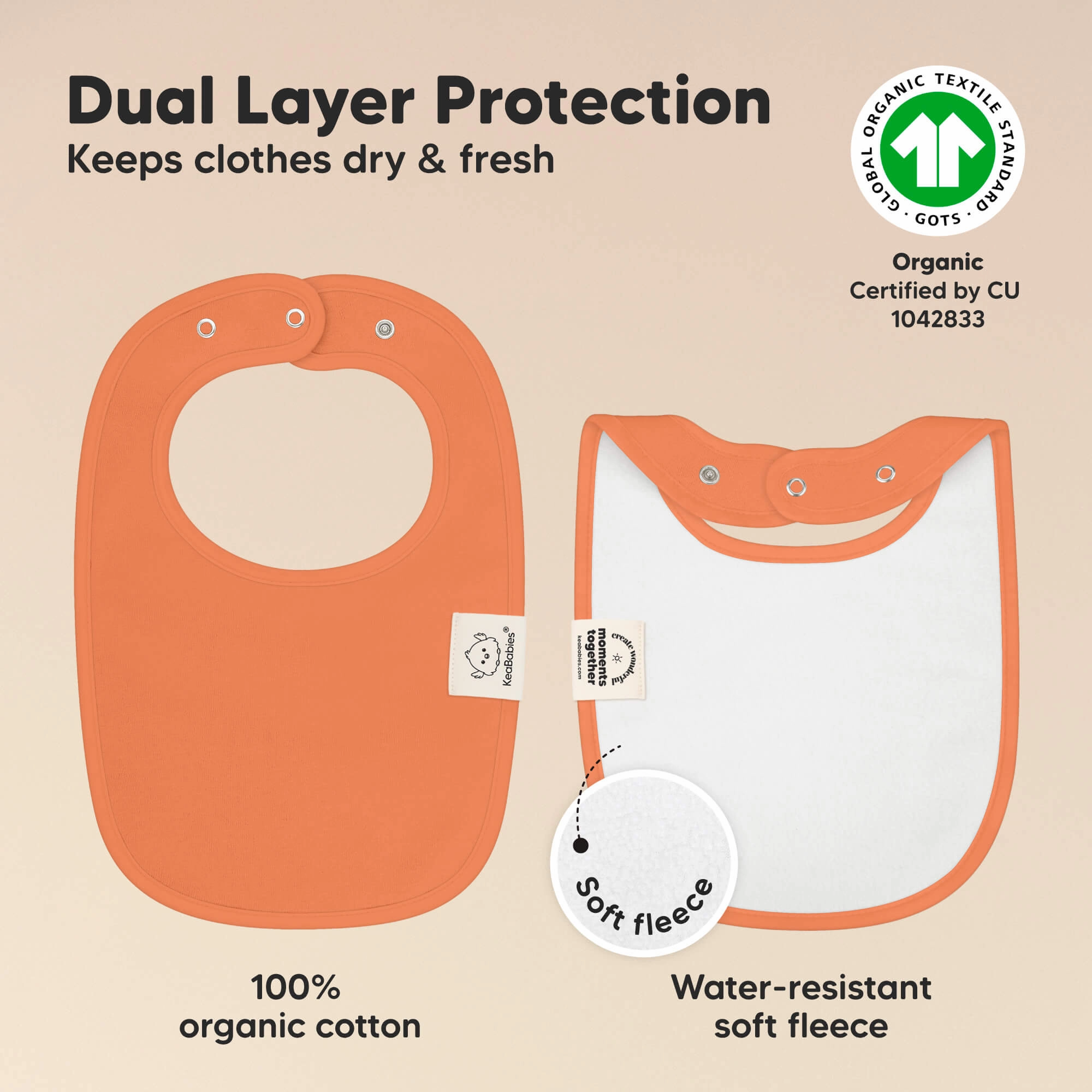8-Pack Urban Drool Bibs (Eclipse)