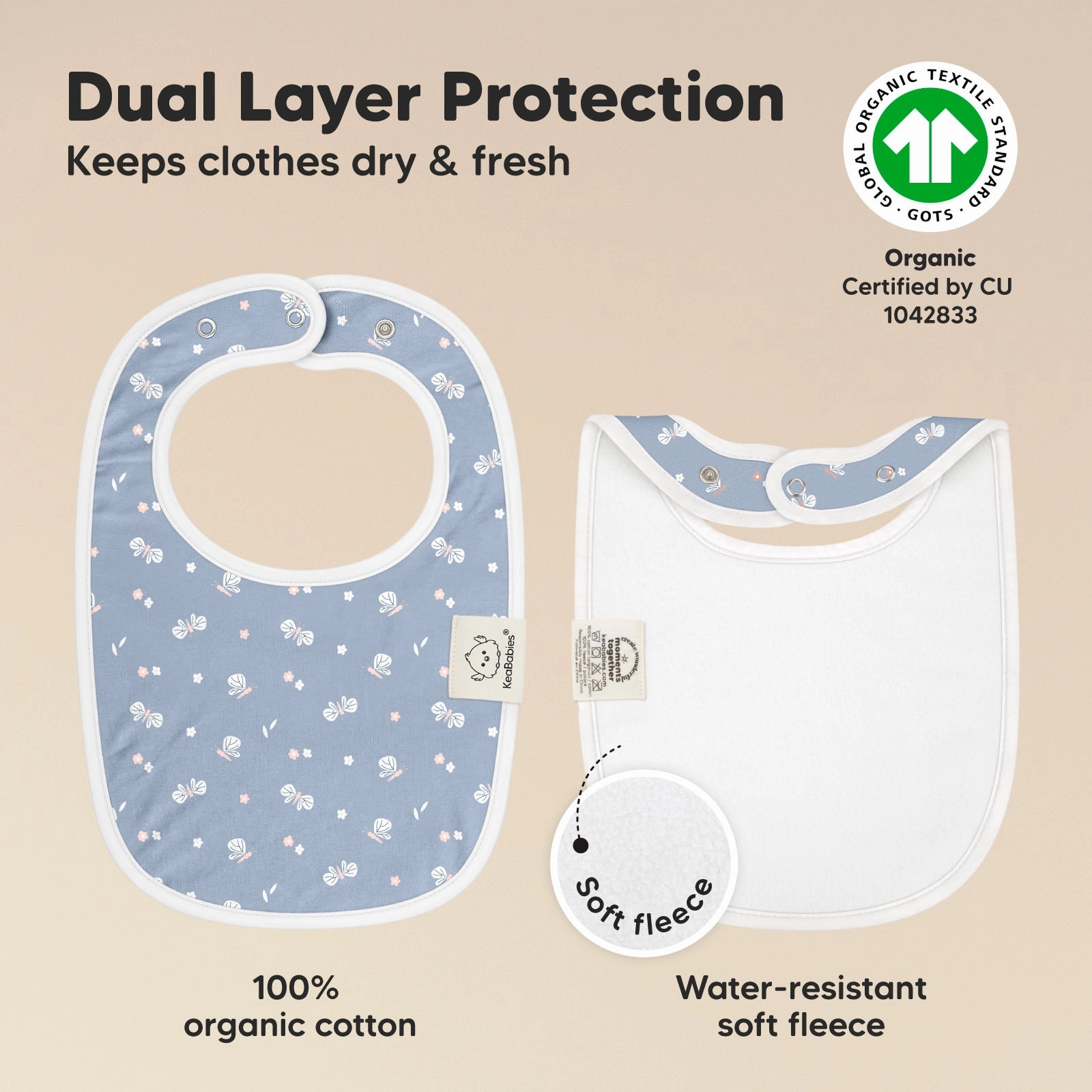 8-Pack Urban Drool Bibs (Fleur)