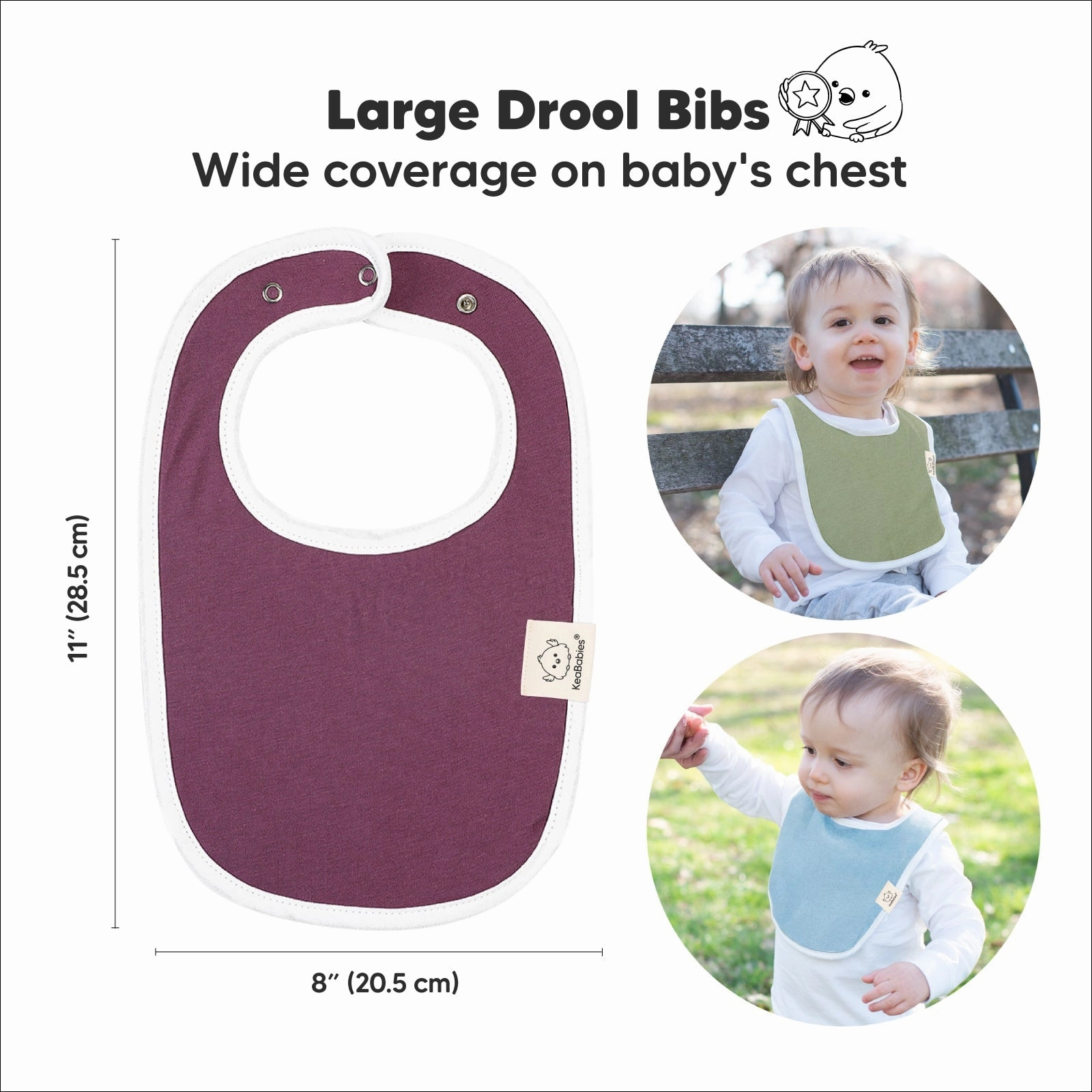 8-Pack Urban Drool Bibs (Inspire)