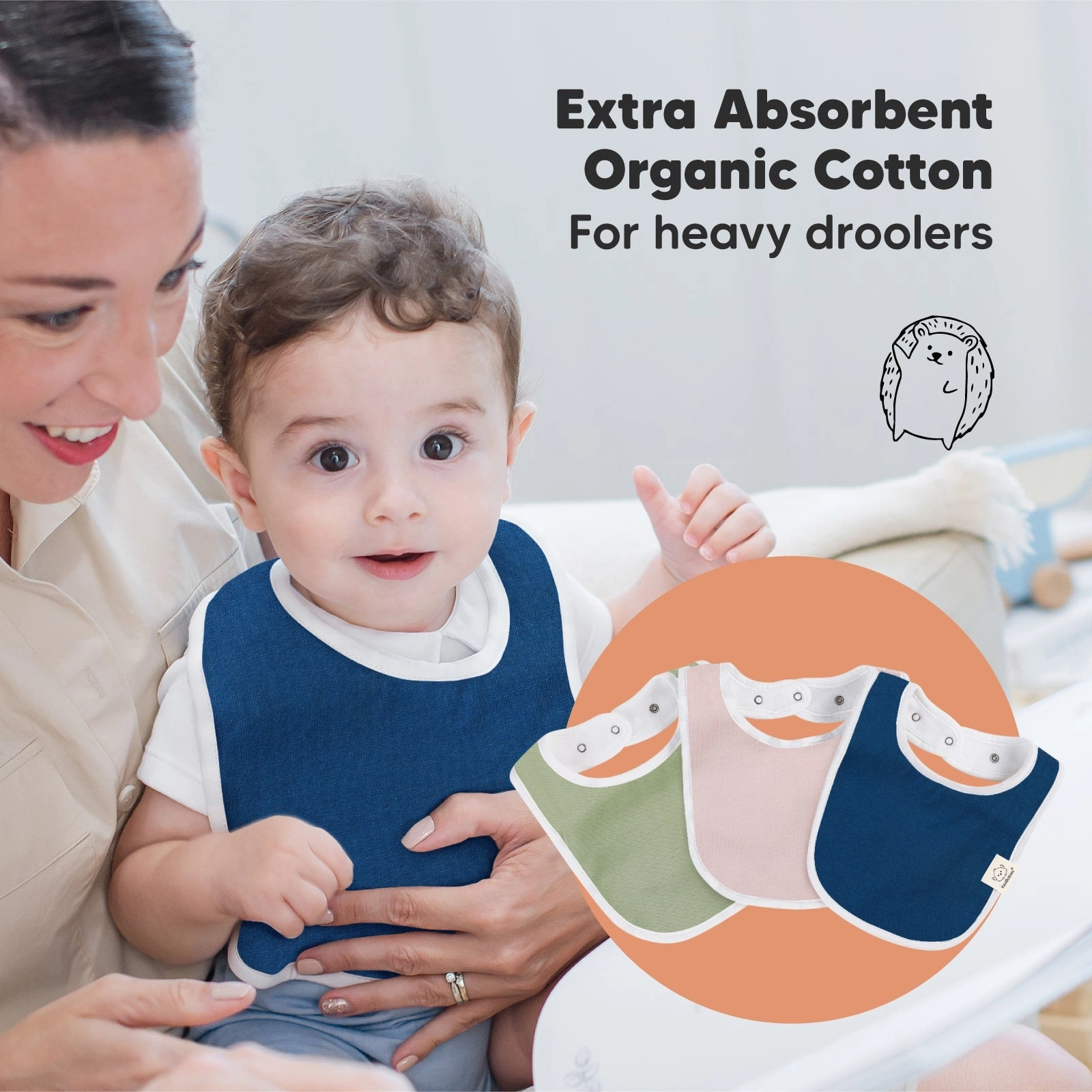 8-Pack Urban Drool Bibs (Inspire)
