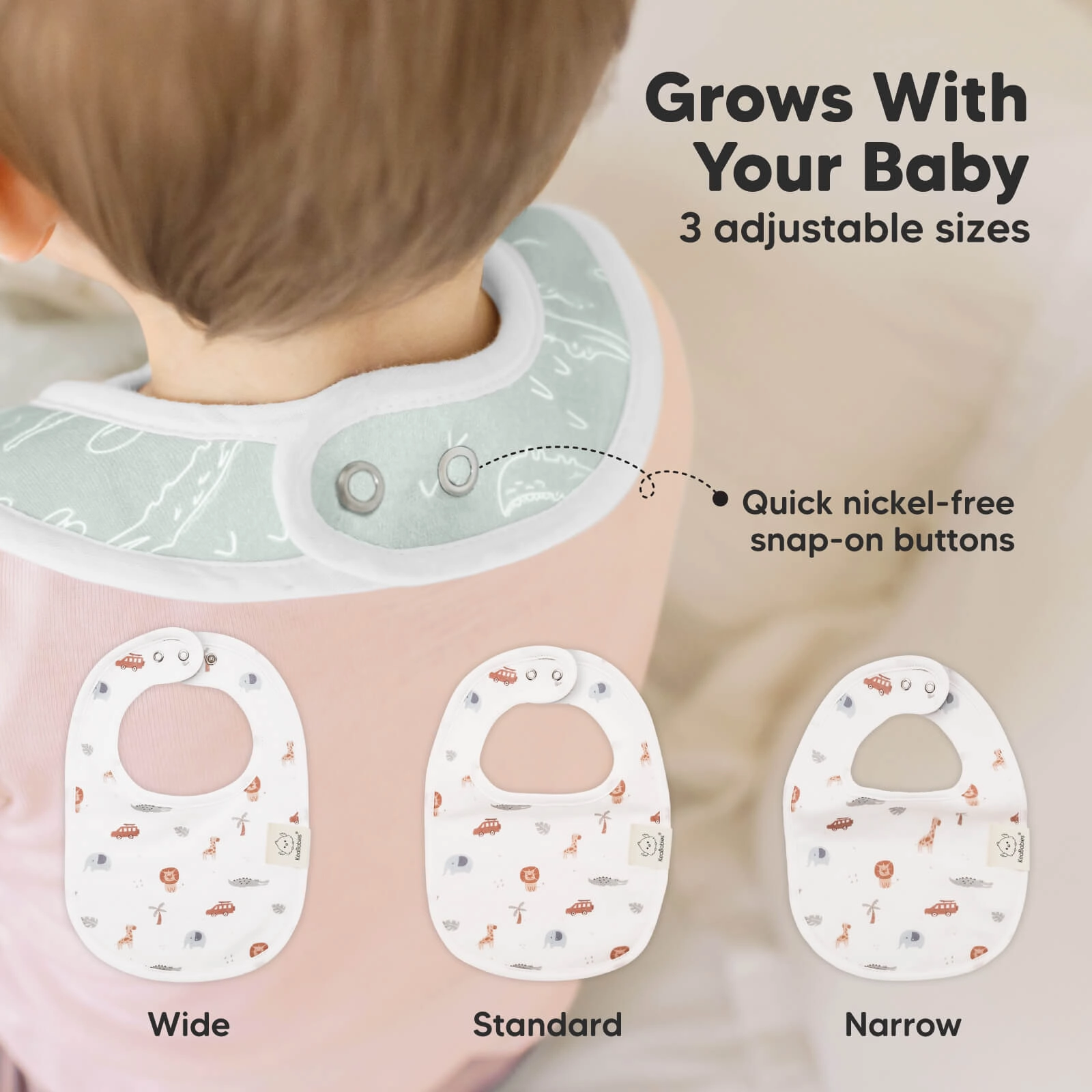 8-Pack Urban Drool Bibs (Wilderness)