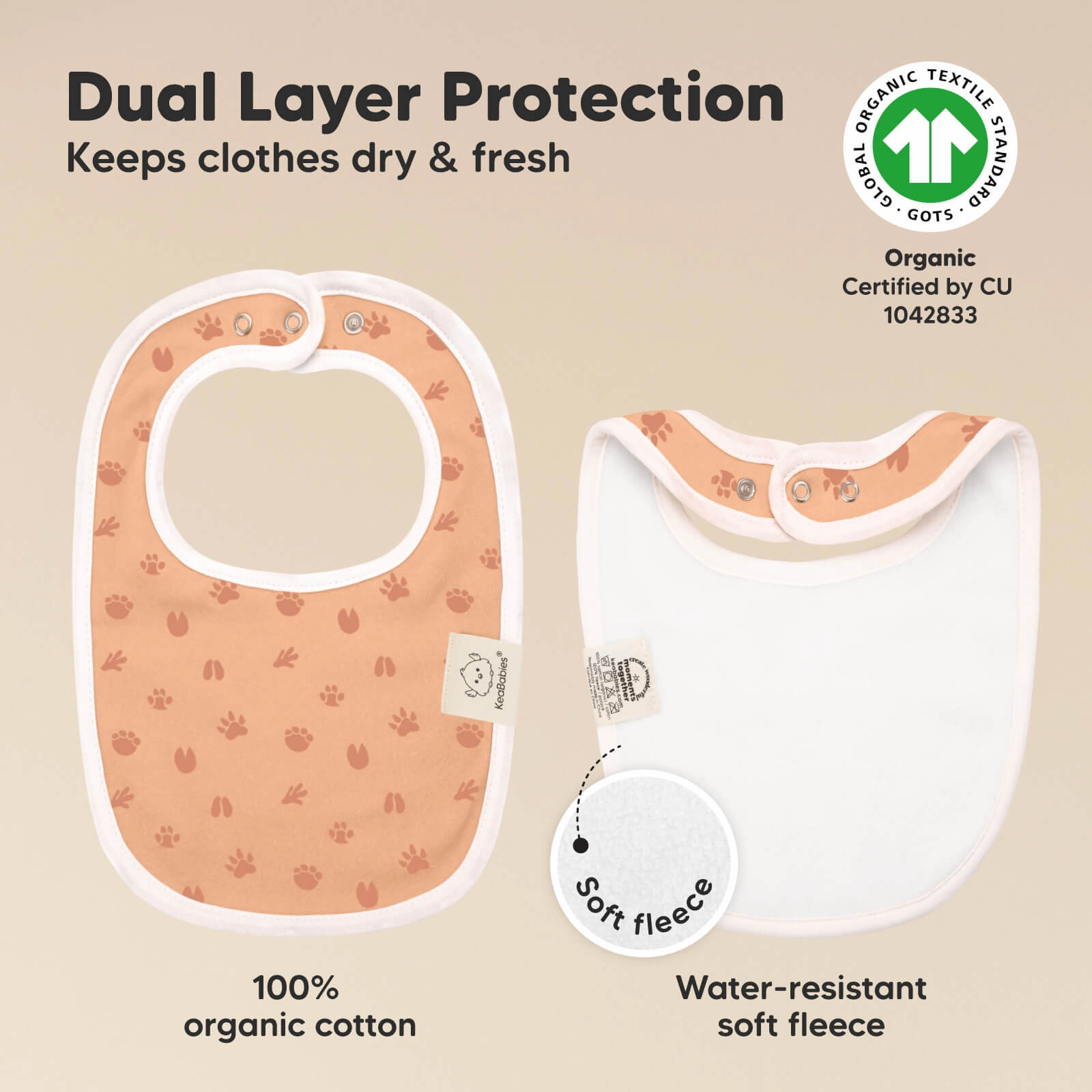 8-Pack Urban Drool Bibs (Wilderness)