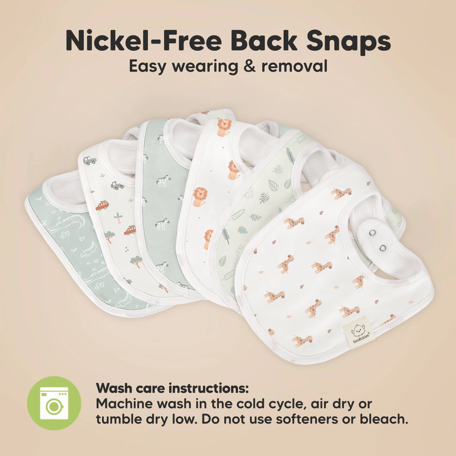 8-Pack Urban Drool Bibs (Wilderness)