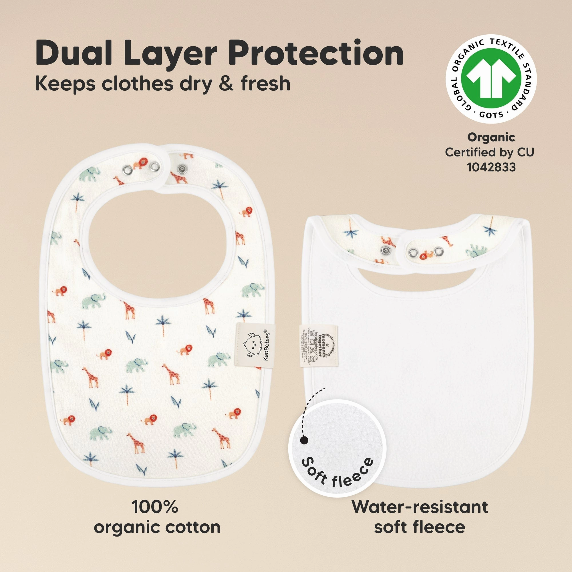 8-Pack Urban Drool Bibs (Wildscape)