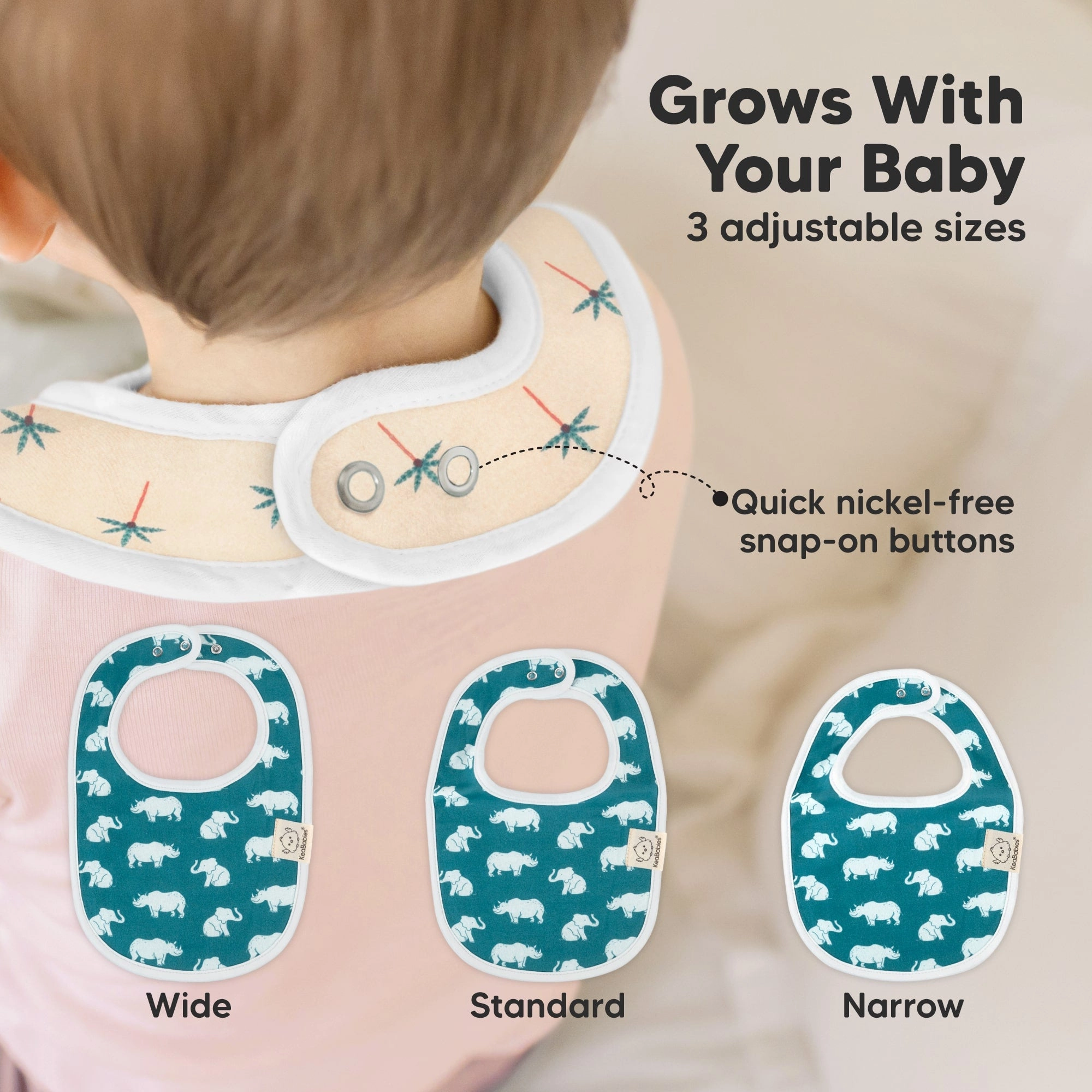 8-Pack Urban Drool Bibs (Wildscape)