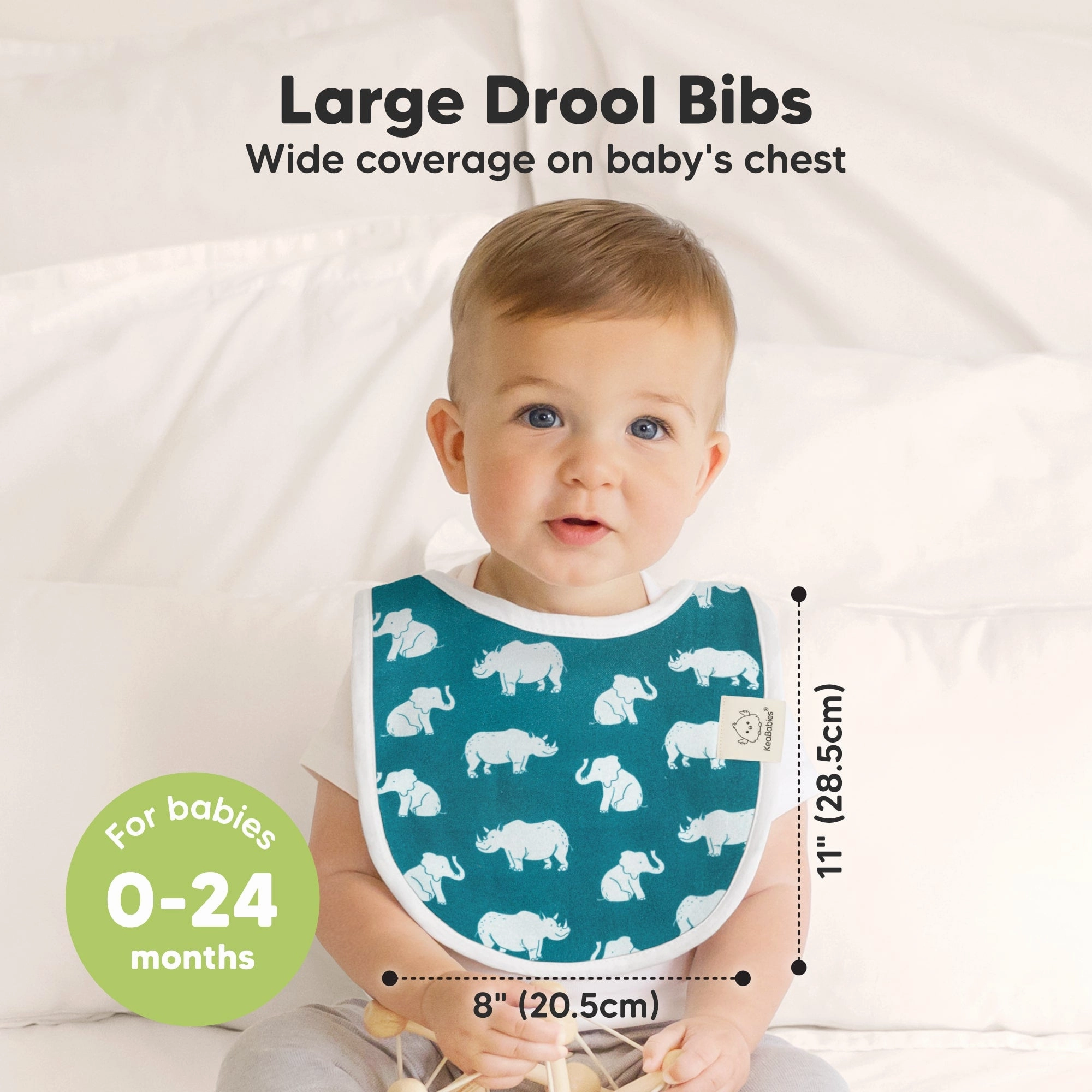 8-Pack Urban Drool Bibs (Wildscape)