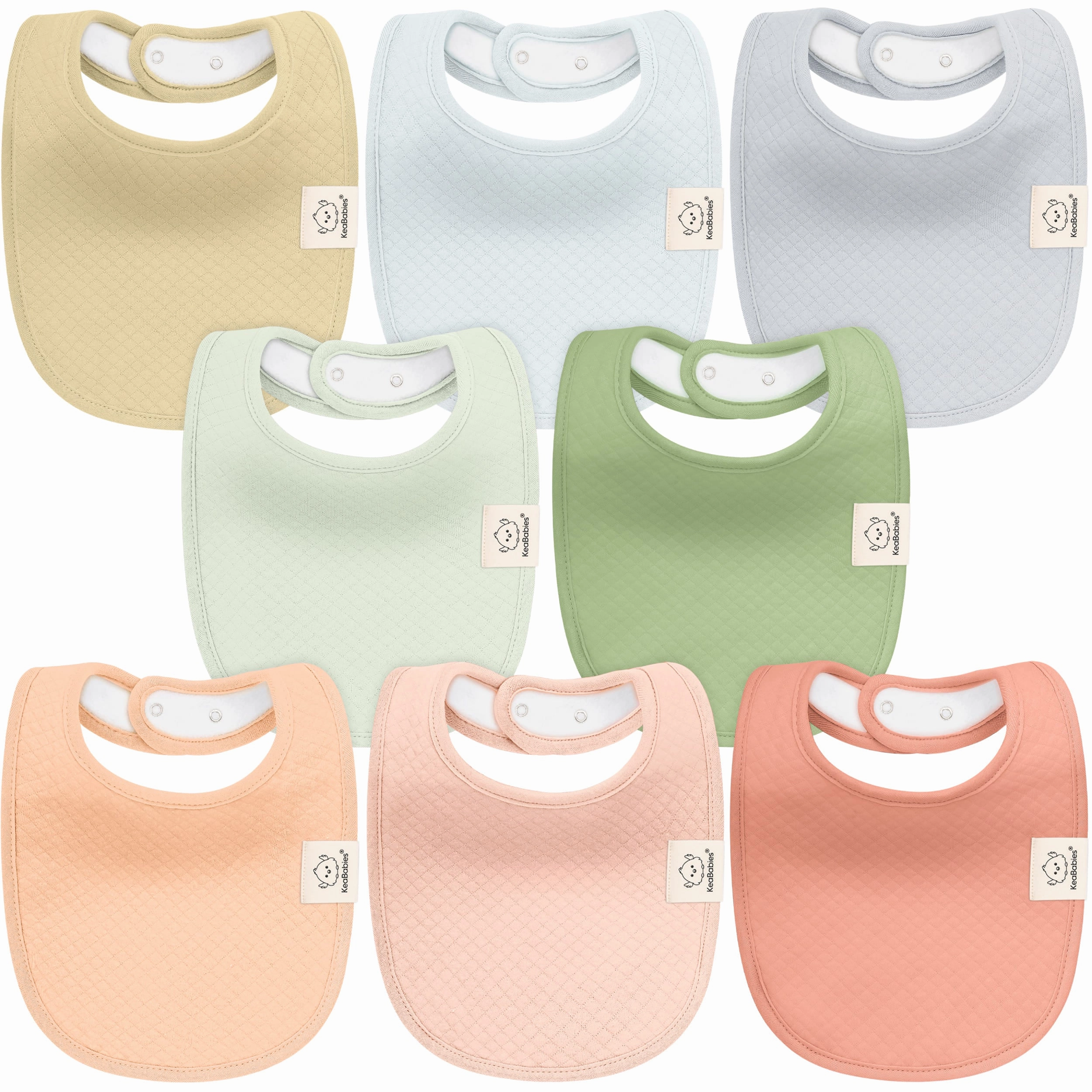 8-Pack Urban Quin Drool Bibs