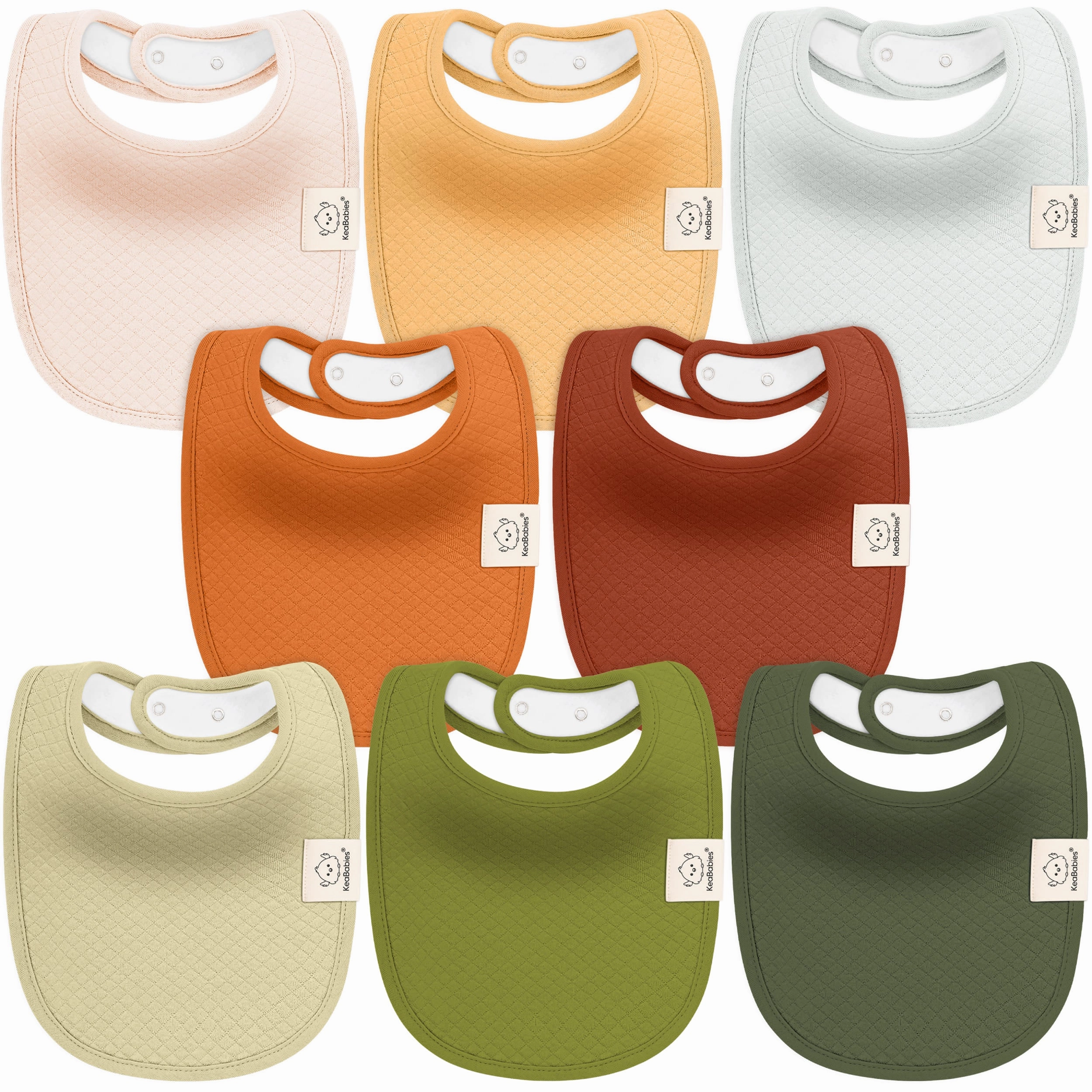 8-Pack Urban Quin Drool Bibs