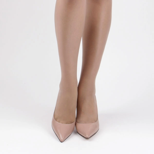 *BRAMARE - black leather, 9cm size UK 13