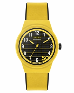 A-Watch™ | 35.5mm, Yellow with Black
