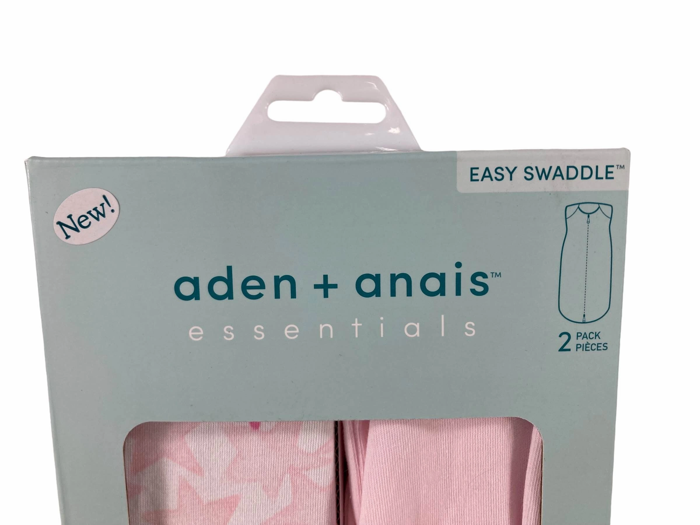 Aden   Anais Essentials Easy Swaddle Snug, 2 Pack, 0-3 Months Twinkling Pink Stars