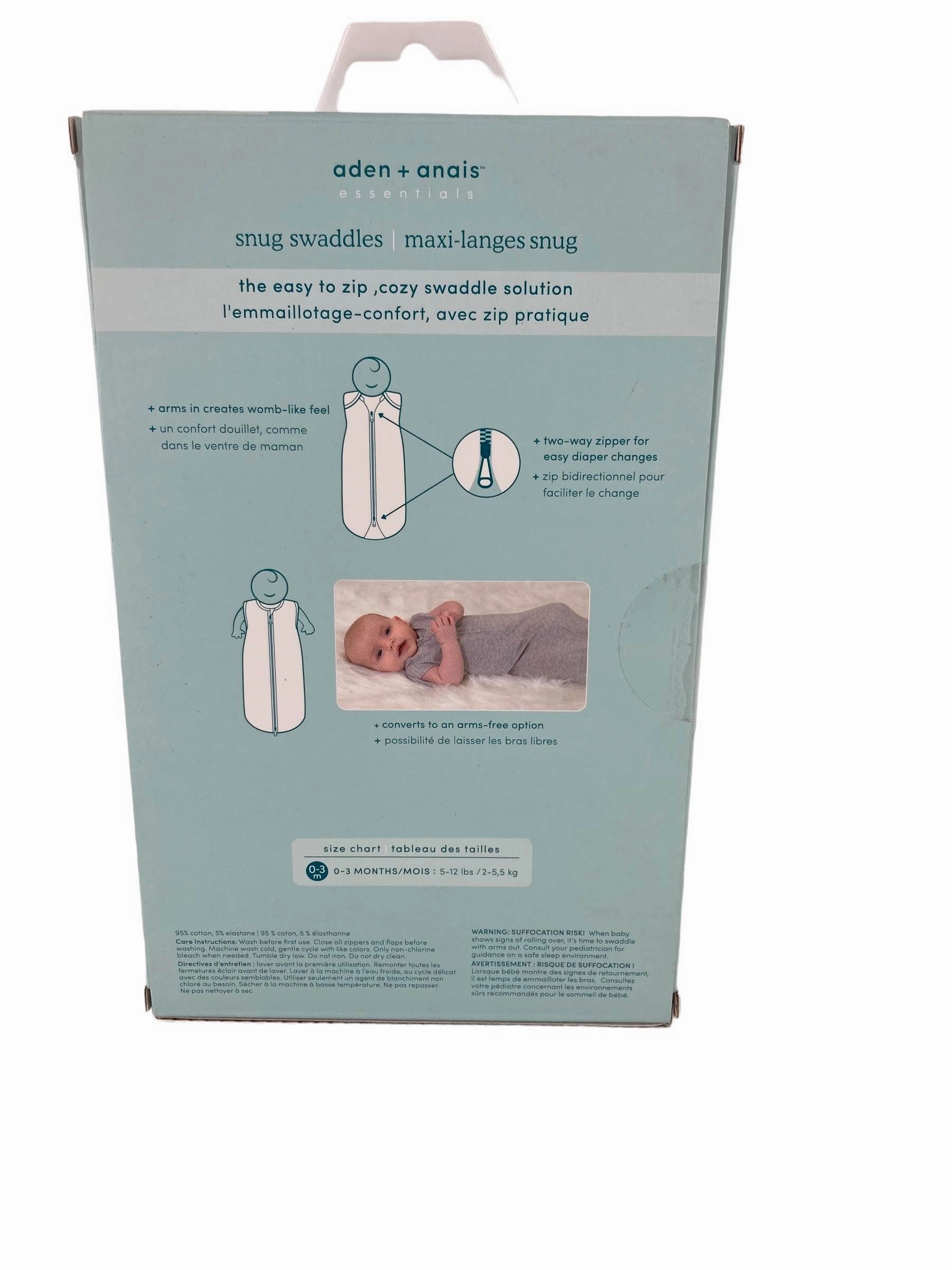 Aden   Anais Essentials Easy Swaddle Snug, 2 Pack, 0-3 Months Twinkling Pink Stars