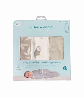 Aden   Anais Essentials Velboa Wrap Swaddles Quick Change, Rockland Marsh