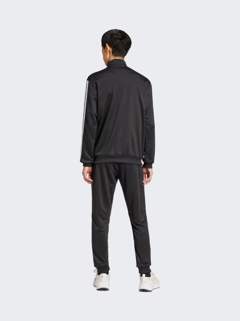 Adidas Basic 3 Stripes French Terry Men Sportswear Tracksuit Black