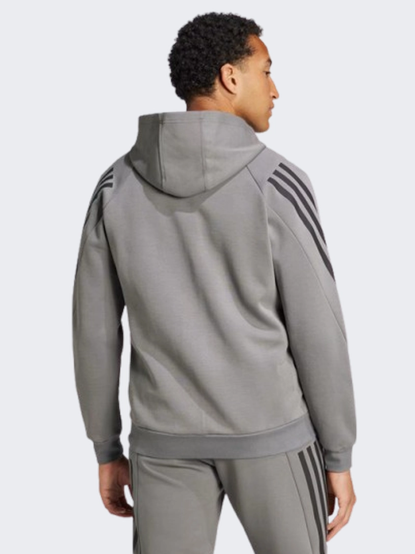 Adidas Future Icons 3 Stripes Men sportswear Hoody Grey Four