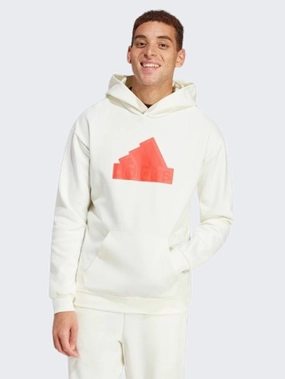 Adidas Future Icons Badge Of Sport Men Sportswear Hoody Off White