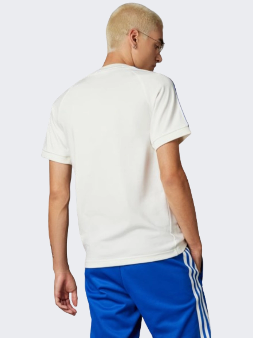 Adidas Italy Adicolor Classics Men Football T-Shirt Off White/Blue