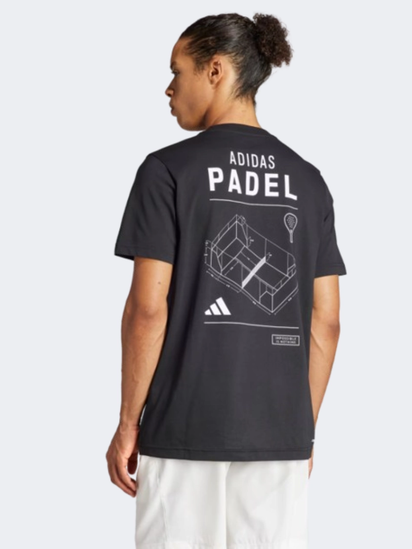 Adidas Padel Men Tennis T-Shirt Black/White